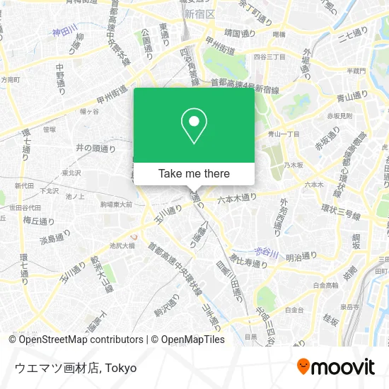 ウエマツ画材店 map