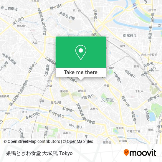 巣鴨ときわ食堂 大塚店 map