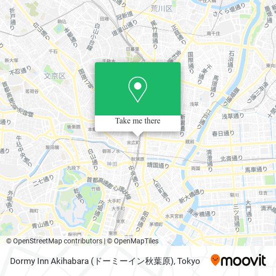 Dormy Inn Akihabara (ドーミーイン秋葉原) map