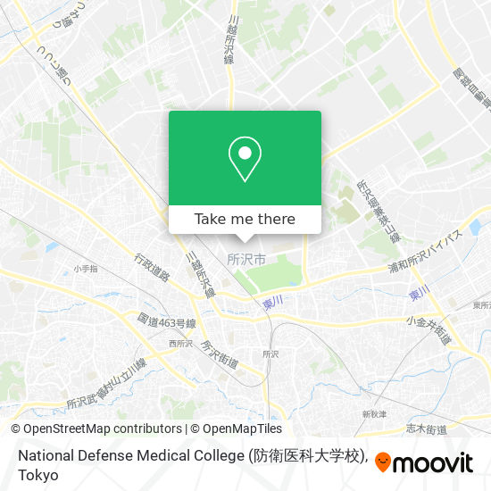 National Defense Medical College (防衛医科大学校) map
