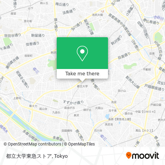 How To Get To 都立大学東急ストア In 目黒区 By Metro Or Bus Moovit