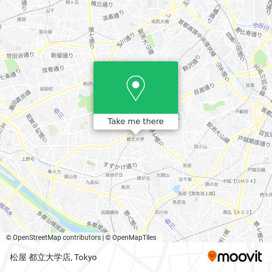 How To Get To 松屋 都立大学店 In 目黒区 By Bus Or Metro Moovit