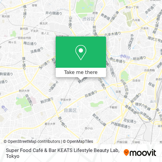 Super Food Café & Bar KEATS Lifestyle Beauty Lab map