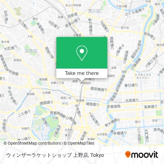 ウィンザーラケットショップ 上野店 map