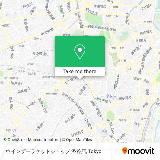 ウインザーラケットショップ 渋谷店 map