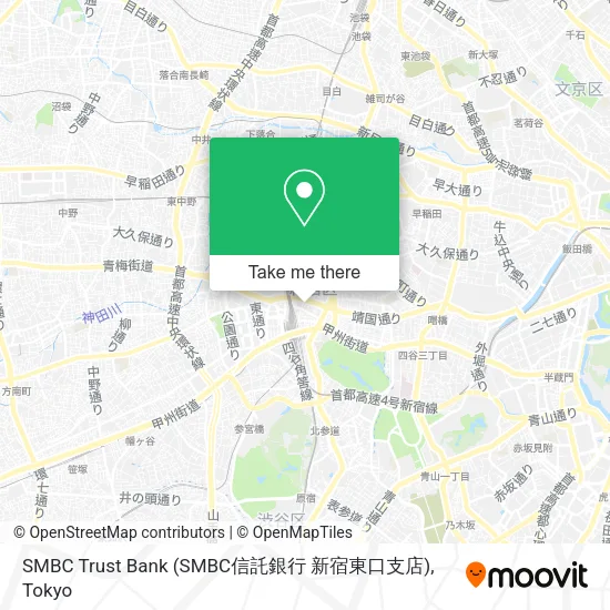 SMBC Trust Bank (SMBC信託銀行 新宿東口支店) map
