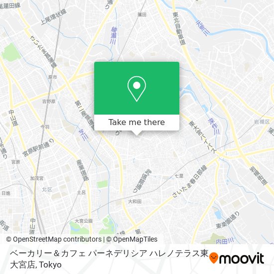 ベーカリー＆カフェ パーネデリシア ハレノテラス東大宮店 map