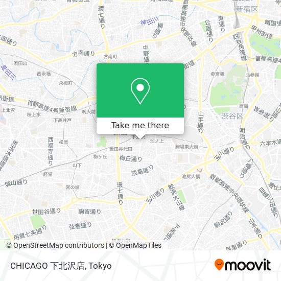 CHICAGO 下北沢店 map