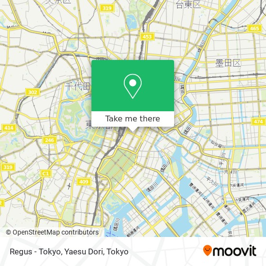 Regus - Tokyo, Yaesu Dori map