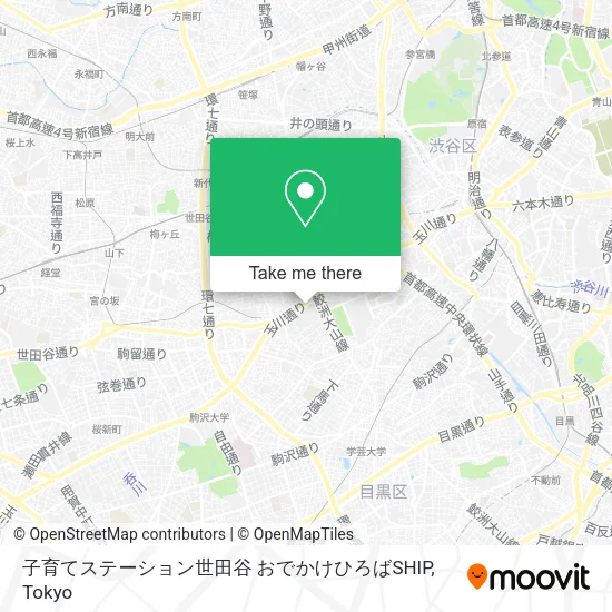 子育てステーション世田谷 おでかけひろばSHIP map