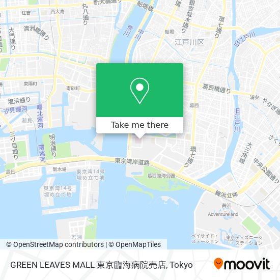 GREEN LEAVES MALL 東京臨海病院売店 map
