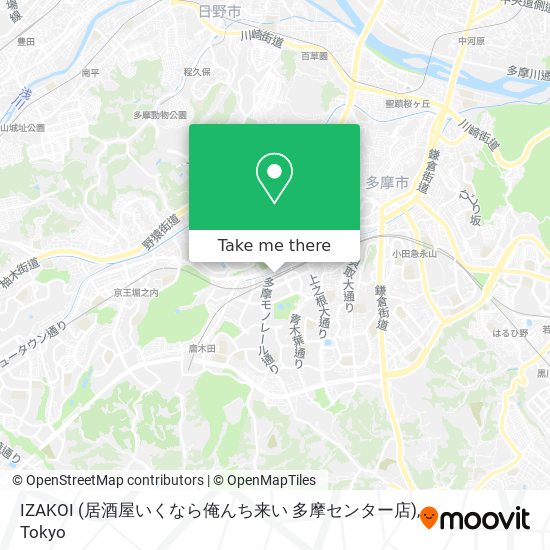 IZAKOI (居酒屋いくなら俺んち来い 多摩センター店) map