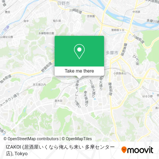 IZAKOI (居酒屋いくなら俺んち来い 多摩センター店) map