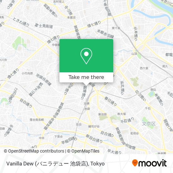 Vanilla Dew (バニラデュー 池袋店) map