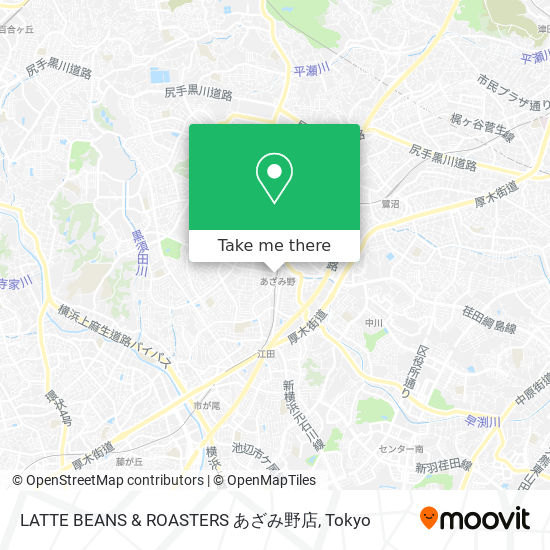 LATTE BEANS & ROASTERS あざみ野店 map