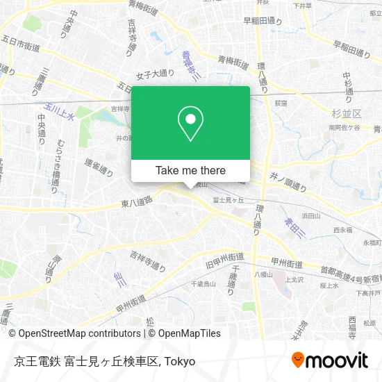 京王電鉄 富士見ヶ丘検車区 map
