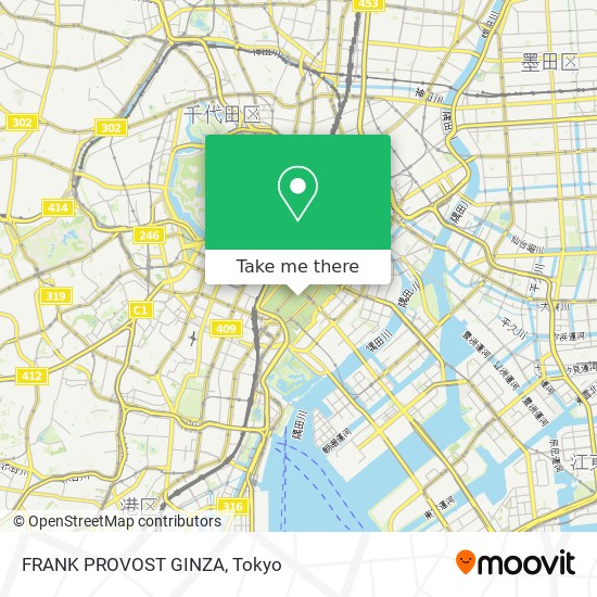 FRANK PROVOST GINZA map