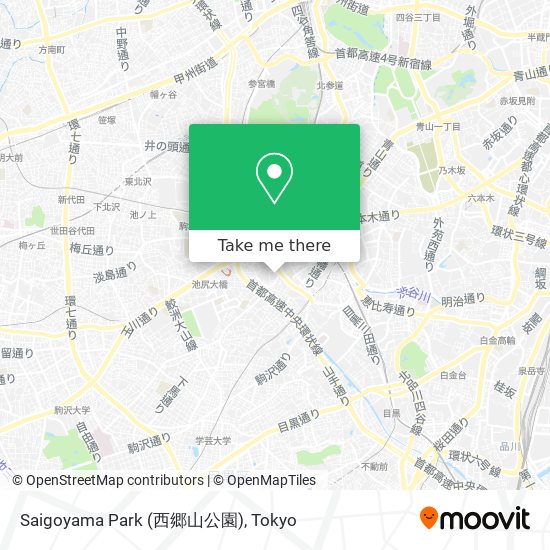 Saigoyama Park (西郷山公園) map