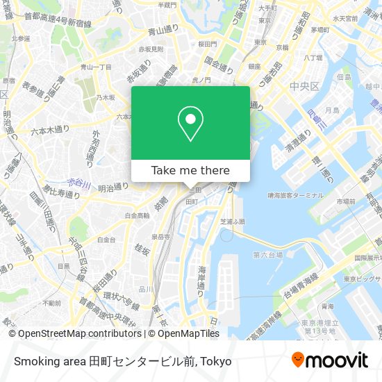 Smoking area 田町センタービル前 map