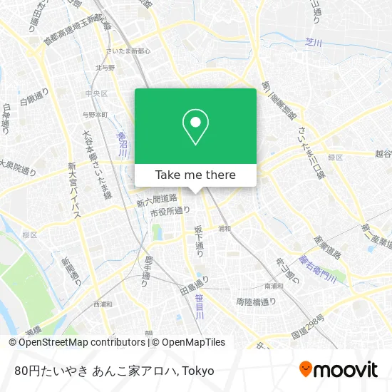 80円たいやき あんこ家アロハ map