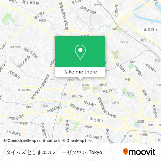 Times Toshima Eco Museum Town map