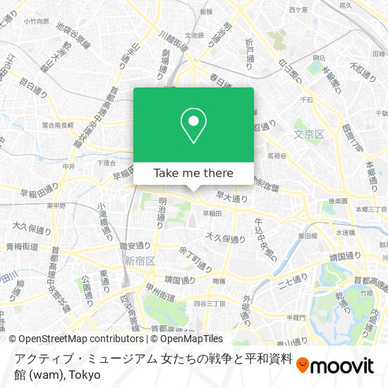 アクティブ・ミュージアム 女たちの戦争と平和資料館 (wam) map