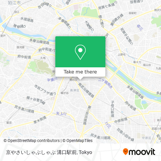 京やさいしゃぶしゃぶ 溝口駅前 map
