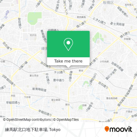 練馬駅北口地下駐車場 map