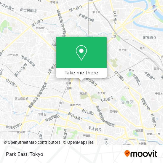 How To Get To Park East In 豊島区 By Bus Or Metro Moovit