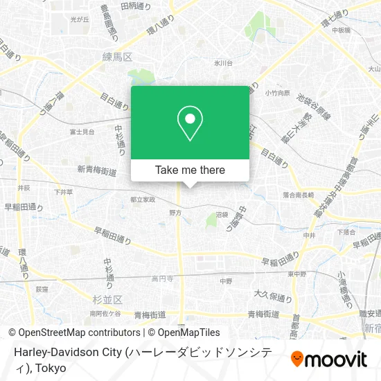 Harley-Davidson City (ハーレーダビッドソンシティ) map