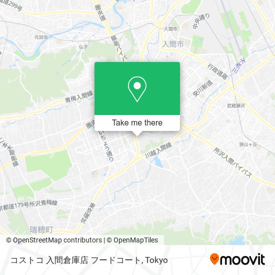 コストコ 入間倉庫店 フードコート map