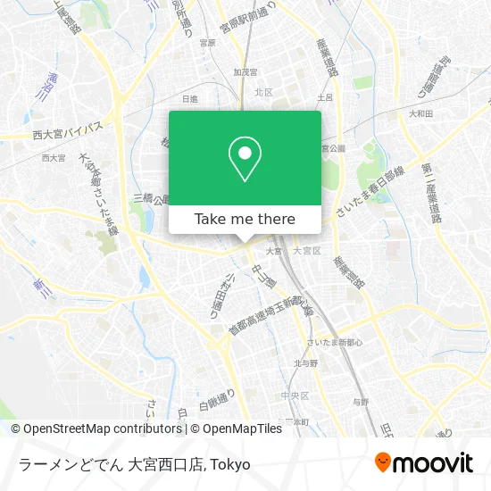 Ramen Doden Omiya West Exit Branch map