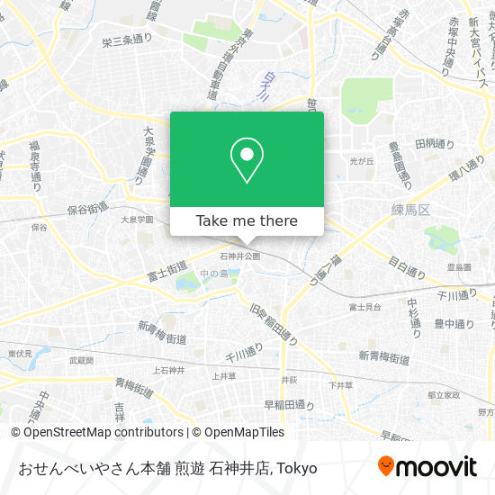 おせんべいやさん本舗 煎遊 石神井店 map