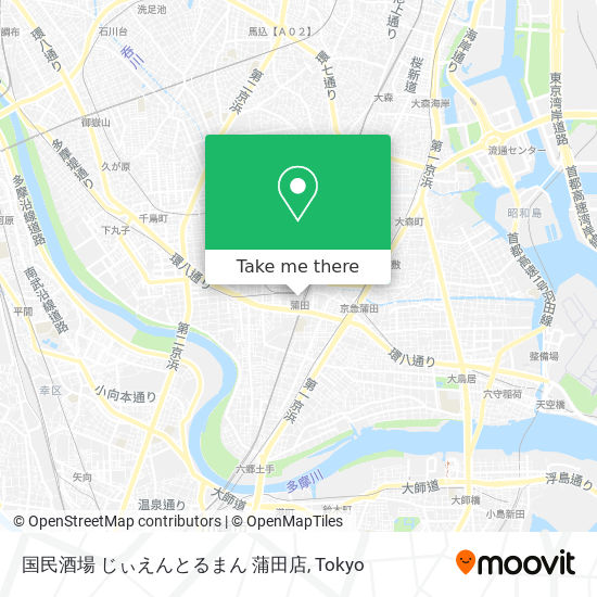 国民酒場 じぃえんとるまん 蒲田店 map