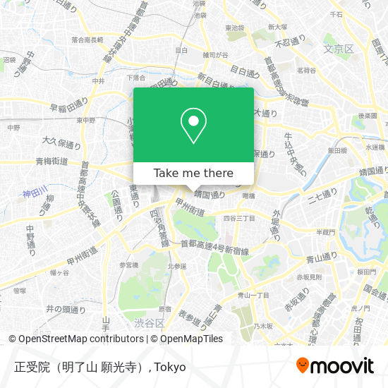 正受院（明了山 願光寺） map