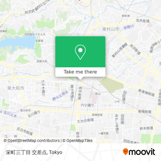 栄町三丁目 交差点 map