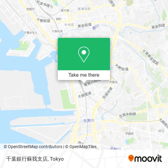 千葉銀行蘇我支店 map