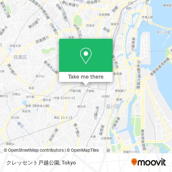 クレッセント戸越公園 map