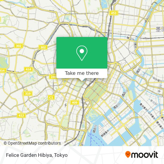 Felice Garden Hibiya map