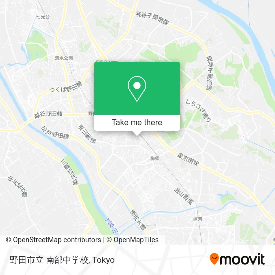 野田市立 南部中学校 map
