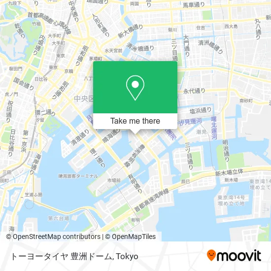 トーヨータイヤ 豊洲ドーム map