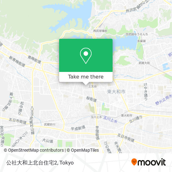 公社大和上北台住宅2 map