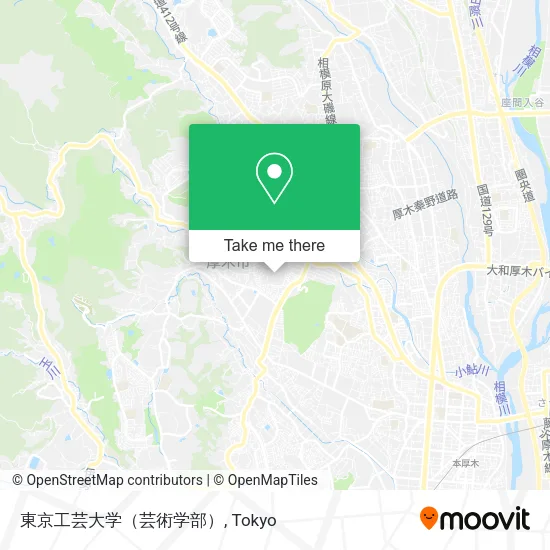東京工芸大学（芸術学部） map