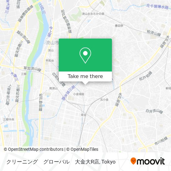 クリーニング　グローバル　大金大R店 map