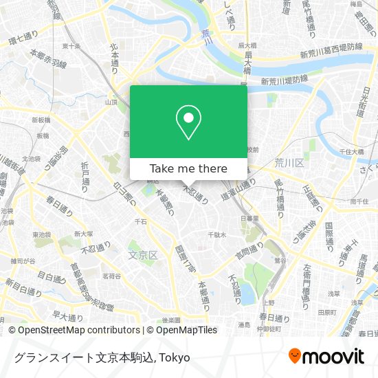 グランスイート文京本駒込 map