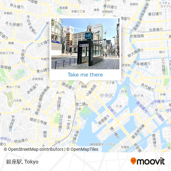 銀座駅 map