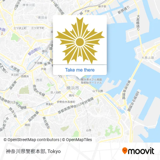 How To Get To 神奈川県警察本部 In 横浜市 By Bus Or Metro