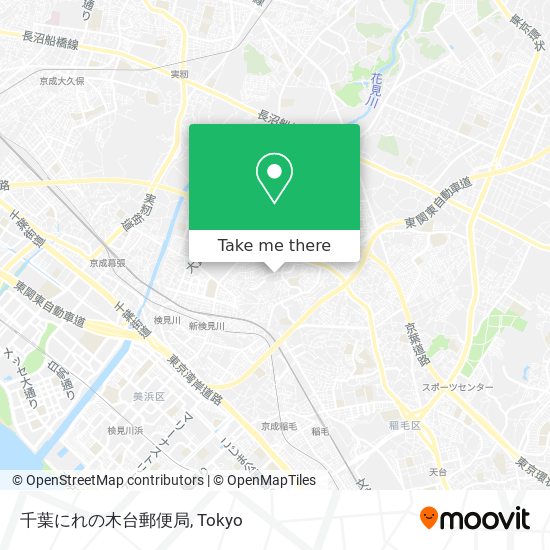 千葉にれの木台郵便局 map