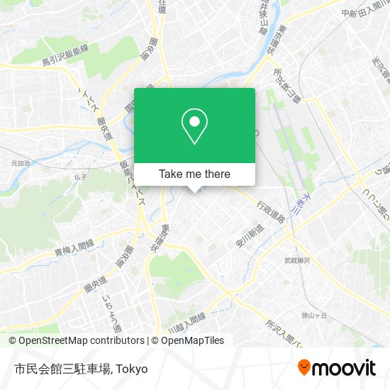 市民会館三駐車場 map