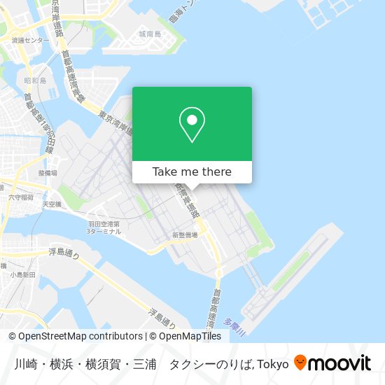 川崎・横浜・横須賀・三浦　タクシーのりば map